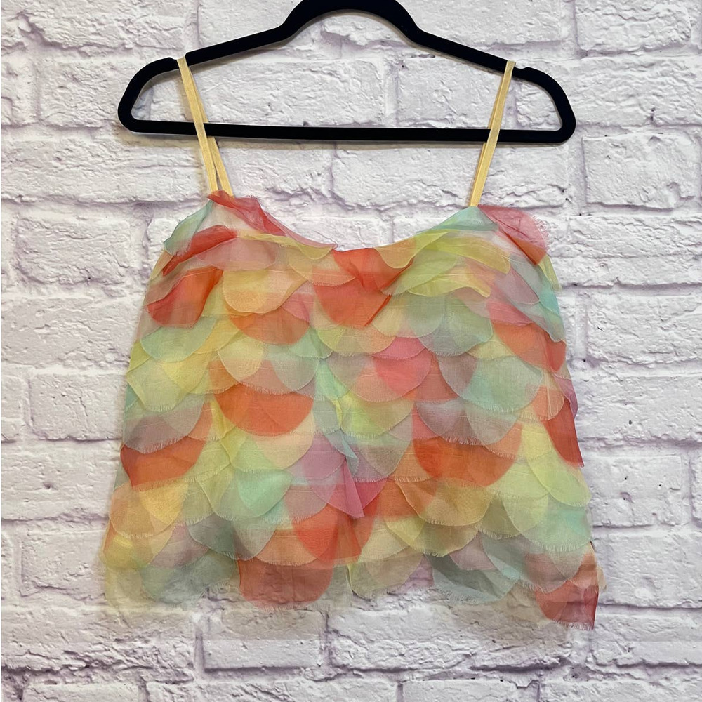 Pastel Petal Layered Camisole Top - Multicolor
